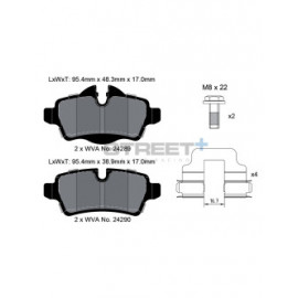 Plaquettes de frein Pagid T8066 Street+ Plaquettes de frein Pagid T8066 Street+