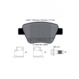 Plaquettes de frein Pagid T8080 Street+