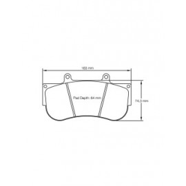 Plaquettes de frein Pagid S2564 RST1,RST2,RST3