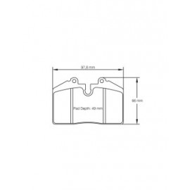 Plaquettes de frein Pagid S1203 RS14,RS42,RS44