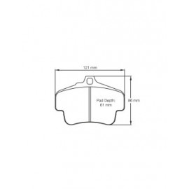 Plaquettes de frein Pagid S2405 RS14,RS42,RS44 Plaquettes de frein Pagid S2405 RS14,RS42,RS44