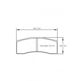 Plaquettes de frein Pagid S8060 RS34,RS36,RS42