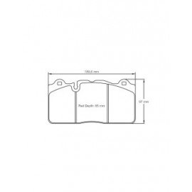 Plaquettes de frein Pagid S8091 RSC1,RSC2,RSC3