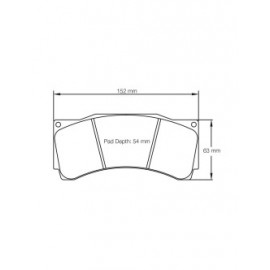 Plaquettes de frein Pagid rodées S1539 RST1,RST3,RST5