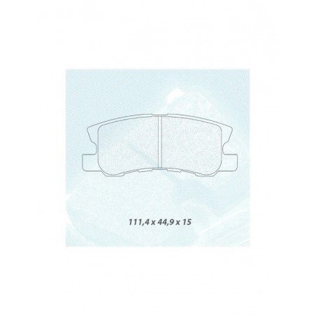 Plaquettes de Frein CL Brakes RC6 Arrière Mitsubishi Pajero 3