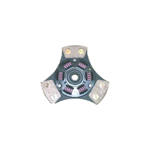 Disque d'embrayage Bratex 3 patins métal fritté amorti 6 ressorts Citroën AX / Peugeot 106 / 205 Rallye Ø180mm 21x18C Disque d'embrayage Bratex 3 patins métal fritté amorti 6 ressorts Citroën AX / Peugeot 106 / 205 Rallye Ø180mm 21x18C