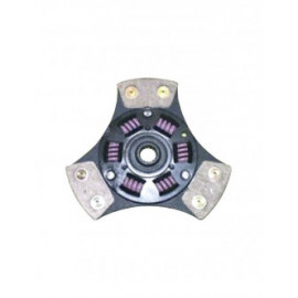 Disque d'embrayage Bratex 3 patins métal fritté amorti 6 ressorts Citroën AX / Peugeot 106 / 205 Rallye Ø180mm 21x18C Disque d'embrayage Bratex 3 patins métal fritté amorti 6 ressorts Citroën AX / Peugeot 106 / 205 Rallye Ø180mm 21x18C