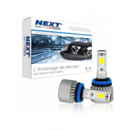 Ampoules H11 LED ventilées compactes 75W blanc - Next-Tech®