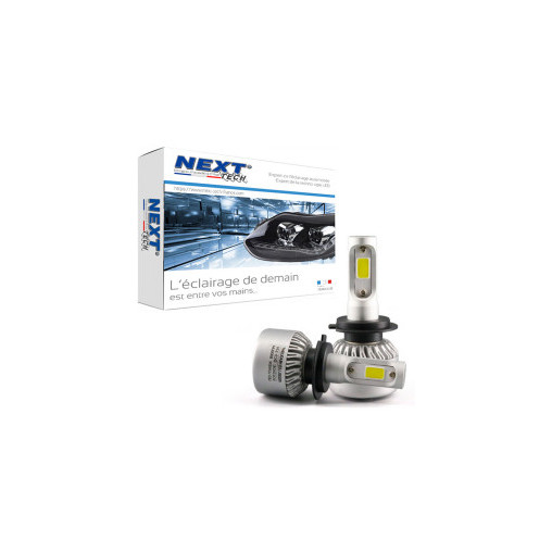 Ampoules H7 LED ventilées compactes 75W blanc - Next-Tech®