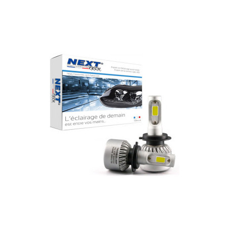 Ampoules H7 LED ventilées compactes 75W blanc - Next-Tech®