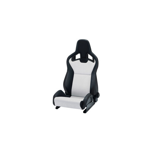 Siège baquet RECARO Sportster CS avec pack Climat - Dinamica Gris / Simili Cuir Noir côté droit