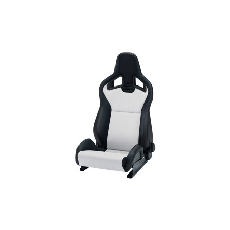 Siège baquet RECARO Sportster CS avec pack Climat - Dinamica Gris / Simili Cuir Noir côté droit