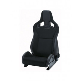 Siège baquet RECARO Sportster CS avec airbag universel latéral et pack Climat - Dinamica Noir / Simili Cuir Noir côté droit