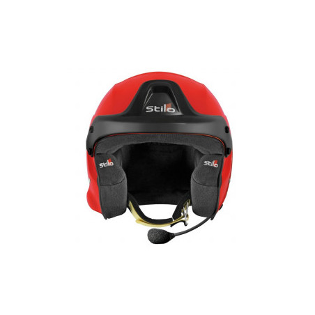 Casque Stilo Trophy DES Fibre Orange Hans SA15