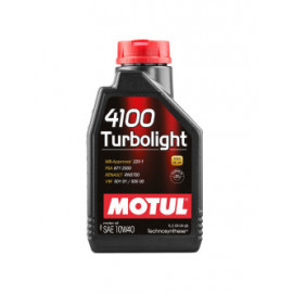 Huile moteur MOTUL 4100 TURBOLIGHT 10W40 - bidon de 1L