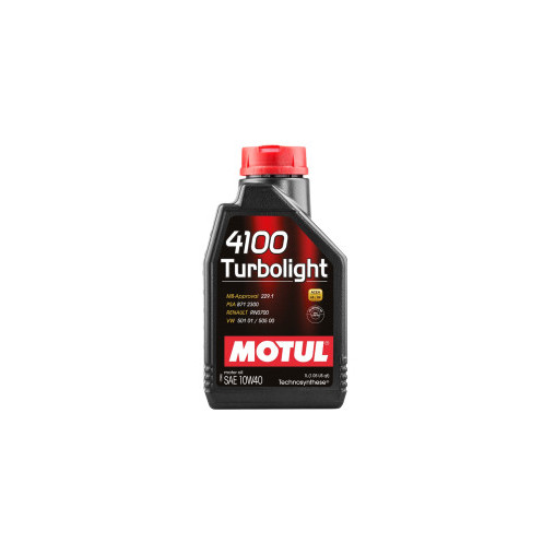 Huile moteur MOTUL 4100 TURBOLIGHT 10W40 - bidon de 1L