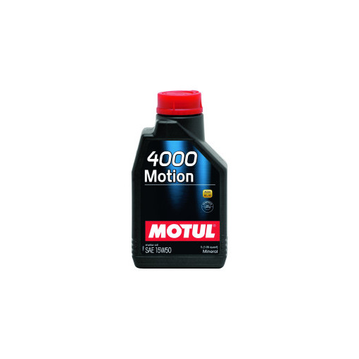 Huile moteur MOTUL 4000 MOTION 15W50 - bidon de 1L