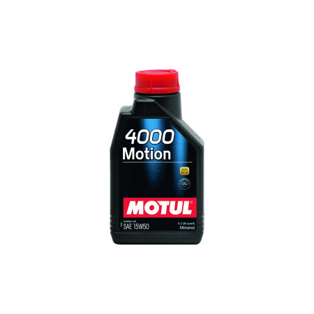 Huile moteur MOTUL 4000 MOTION 15W50 - bidon de 1L