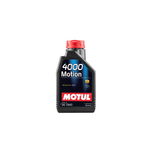 Huile moteur MOTUL 4000 MOTION 15W40 - bidon de 1L