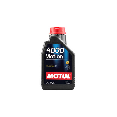 Huile moteur MOTUL 4000 MOTION 15W40 - bidon de 1L