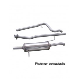 Ligne Groupe N Inox Inoxcar 54mm Peugeot 206 2.0 S16 1sonde