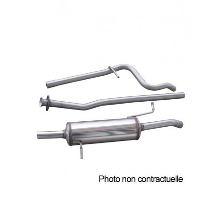 Ligne Groupe N Inox Inoxcar 54mm Peugeot 206 2.0 S16 1sonde