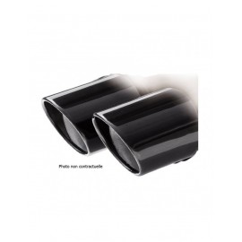 Sortie Echappement Inoxcar 2x80 Black Edition longueur 230mm