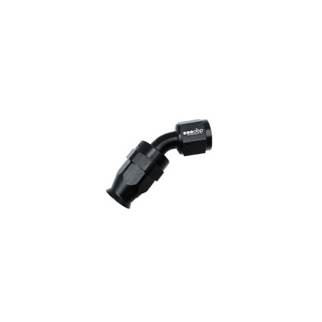 Raccord femelle 45° OBP type PTFE aluminium noir