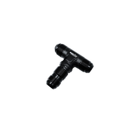 Té mâle passe cloison OBP aluminium noir