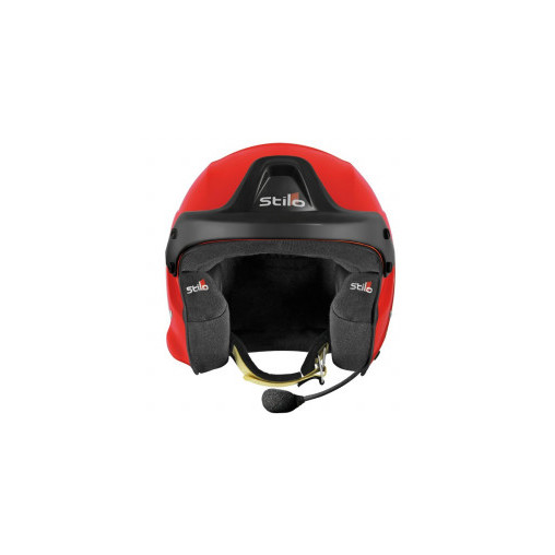 Casque Stilo Trophy DES Fibre Orange Hans SA15 Casque Stilo Trophy DES Fibre Orange Hans SA15