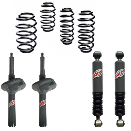 Pack 4 amortisseurs + 4 ressorts (tarage spécial) Viarouge Sport Pour 208 GTI et 208 GTI BPS