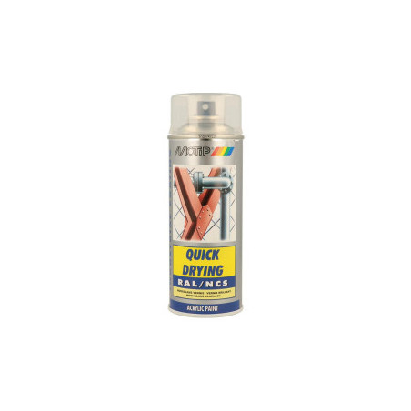 Vernis aérosol Transparent Usage Professionnel MOTIP RAL 400ml