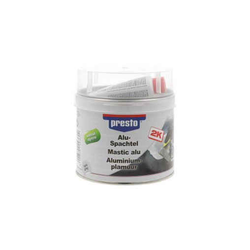Mastic de remplissage Alu 2K sans styrène PRESTO 1kg Mastic de remplissage Alu 2K sans styrène PRESTO 1kg