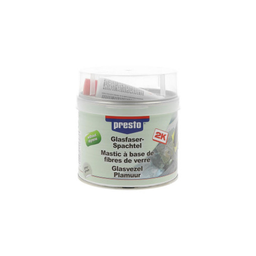 Mastic à base de fibre de verre 2K sans styrène PRESTO 1kg Mastic à base de fibre de verre 2K sans styrène PRESTO 1kg
