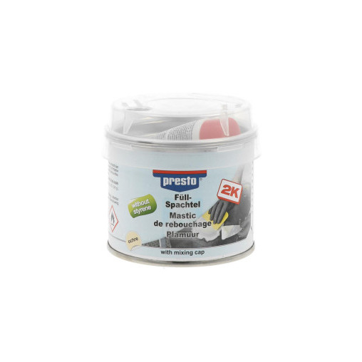 Mastic de remplissage 2K sans styrène PRESTO 250g Mastic de remplissage 2K sans styrène PRESTO 250g