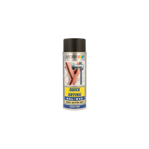 Peinture aérosol RAL 9005 MOTIP RAL 400ml