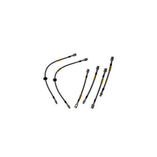 Kit Flexibles de Frein Durite Aviation Complet Goodridge BMW E90-E91-E92-E93 + M3 2005-2012 6 Pièces