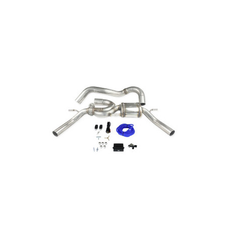 Silencieux 50mm droit + gauche avec valve Inoxcar RenaultClio 4 trophy 220cv