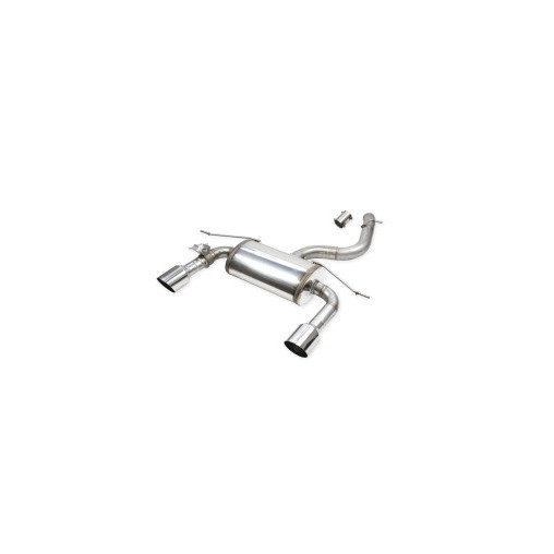 Silencieux arrière avec valve Inoxcar pour Audi TT (8S) 2,0TFSI Coupé Quattro S-Line 2014-2018