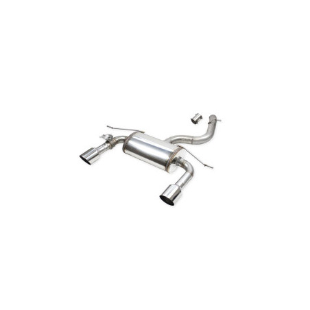 Silencieux arrière avec valve Inoxcar pour Audi TT (8S) 2,0TFSI Coupé Quattro S-Line 2014-2018