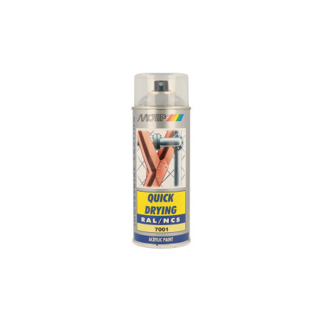 Peinture aérosol RAL 7001 MOTIP RAL 400ml