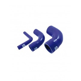 Coude Réducteur Silicone Silicon Hoses 48-30mm 90° Bleu