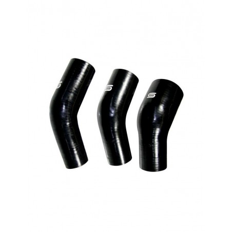 Coude Réducteur Silicone Silicon Hoses 63-51mm 45° Noir