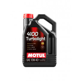 Huile moteur MOTUL 4100 TURBOLIGHT 10W40 - bidon de 5L