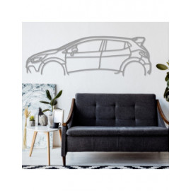 Décoration à poser Art Design support acier - silhouette Renault CLIO IV RS Décoration à poser Art Design support acier - silhouette Renault CLIO IV RS
