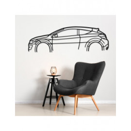 Décoration à poser Art Design support acier - silhouette Renault MEGANE 3RS