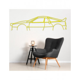 Décoration à poser Art Design support acier - silhouette Lancia 037 CLASSIC