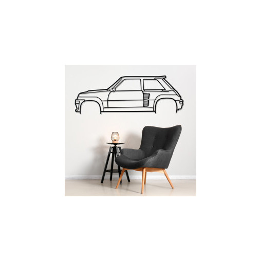 Décoration murale Art Design - silhouette Renault R5 ALP. CLASSIC Décoration murale Art Design - silhouette Renault R5 ALP. CLASSIC