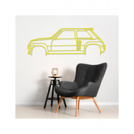 Décoration murale Art Design - silhouette Renault R5 ALP. CLASSIC Décoration murale Art Design - silhouette Renault R5 ALP. CLASSIC