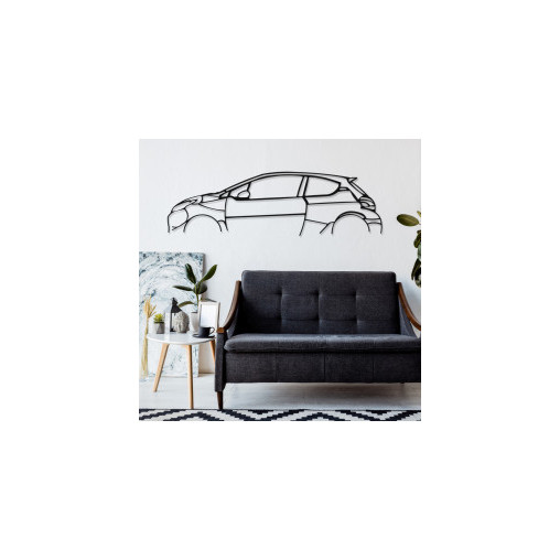 Décoration murale Art Design - silhouette Ford MUSTANG MACH 1 - FRONT